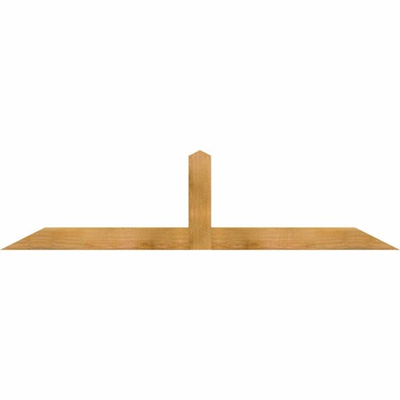 Ekena Millwork Portland Rough Sawn Timber Gable Bracket, Western Red Cedar, 72"W x 18"H x 2"D x 4"F, 6/12 Pitch GBW072X18X0204POR00RWR